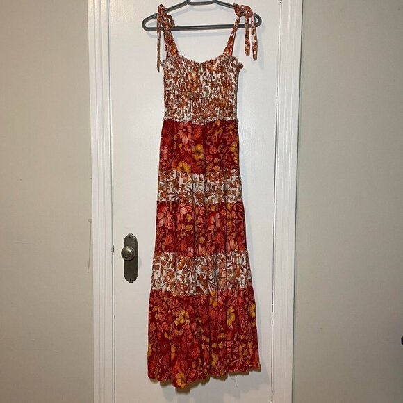 ABEL The Label Sleeveless Boho Floral Maxi Dress size XS - Picture 6 of 7